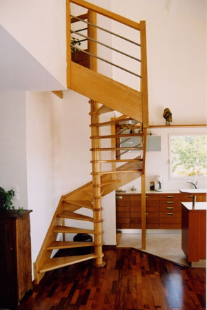 Escalier 2/4 tournant