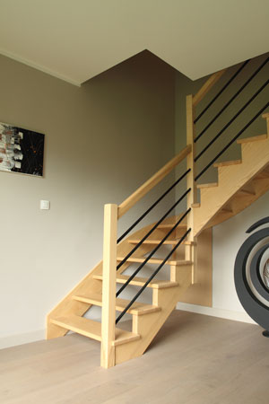 Escalier 1/4 tournant