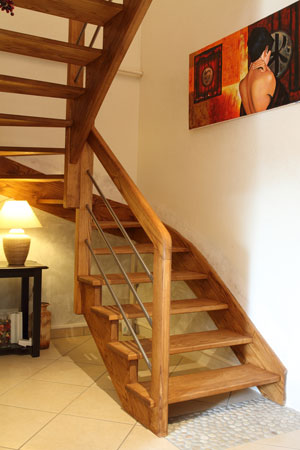 Escalier 2/4 tournant sans contremarches