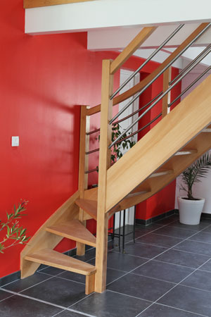 Escalier 1/4 tournant d�part