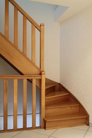 Escalier 1/4 tournant dpart